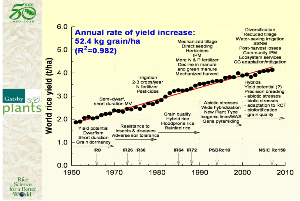Robert Zeigler. Importance of rice science and world food security ...