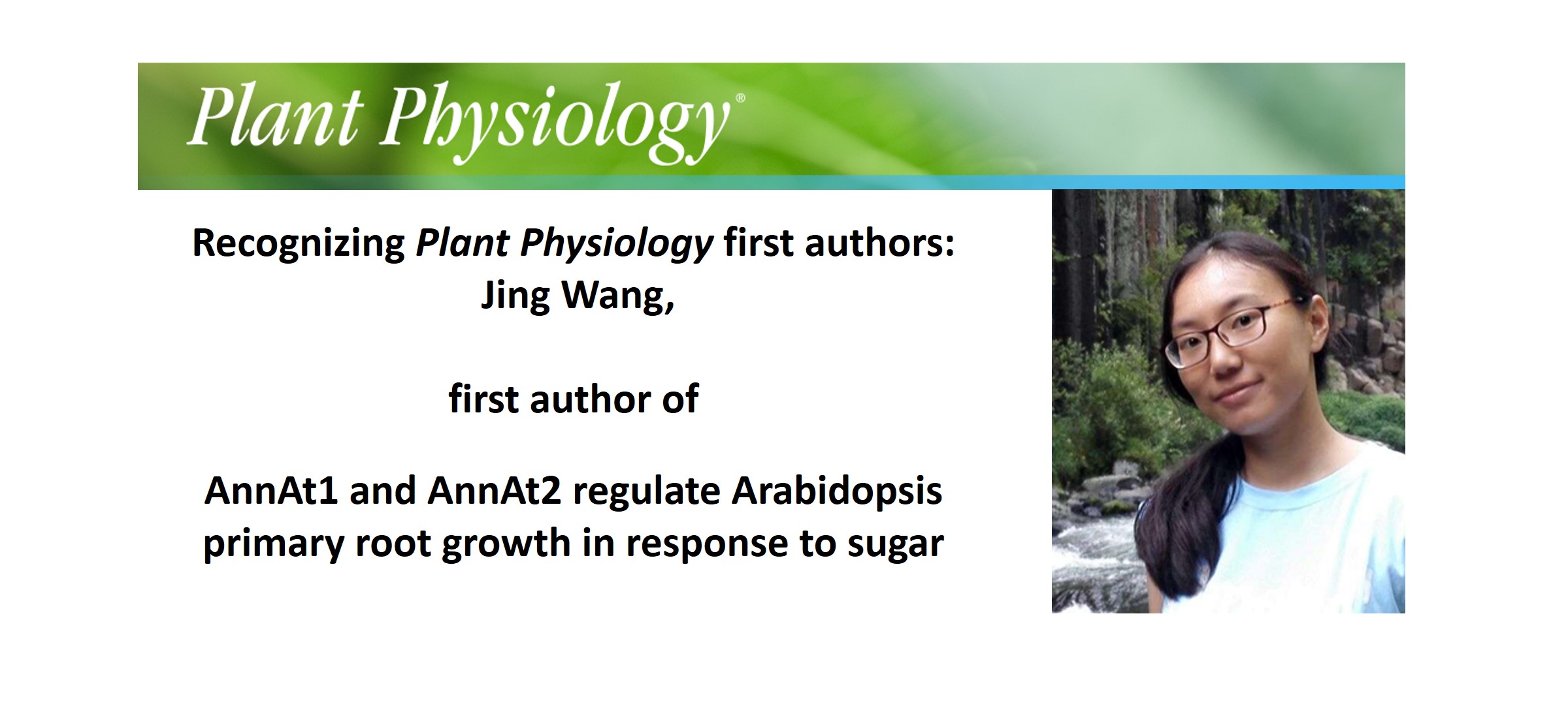 Recognizing Plant Physiology First Authors: Jing Wang | Plantae