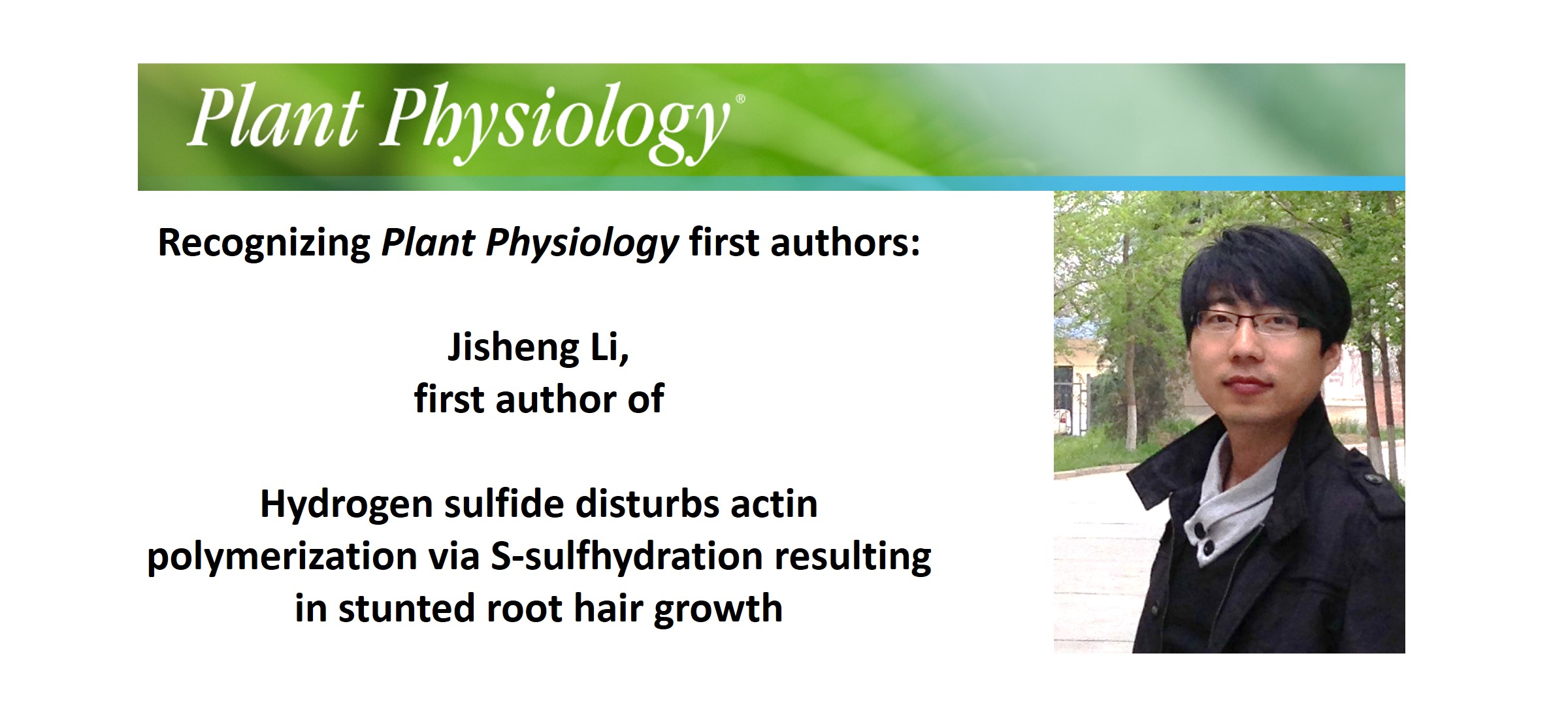 Recognizing Plant Physiology First Authors: Jisheng Li | Plantae