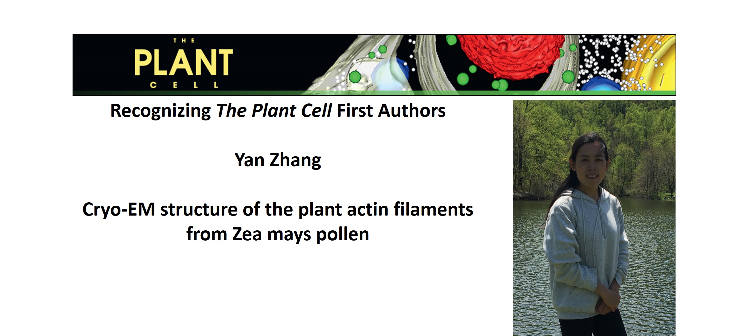 Recognizing Plant Cell first authors: Yan Zhang | Plantae