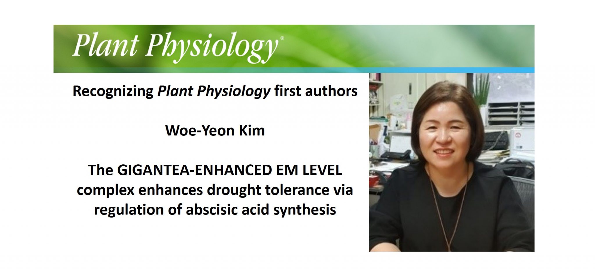 Recognizing Plant Physiology Authors: Woe-Yeon Kim | Plantae