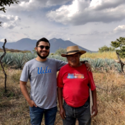 Manuel and his grandfather, Antonio Mora who continues to farm and tend his crops every day, except for Sundays which he reserves for family and church. This image was taken during a hike we shared in Santiago Tangamandapio Michoacan during December 2019, where he took Manuel to share the site and tree where his own grandfather passed.